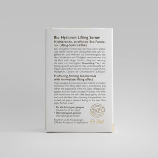 Bio Hyaluron Lifting-Serum – Rückseite