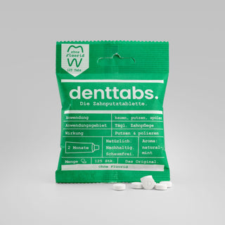 Denttabs – Vorderseite