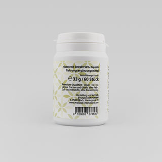 Quercetin Extrakt Kapseln – Rückseite