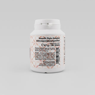 Venenfit Phyto Komplex – Seitenansicht Hinweise