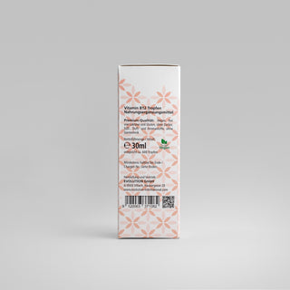 Vitamin B12 Tropfen – Rückseite