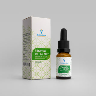 Vitamin D3+K2-MK7 Tropfen – Vorderseite