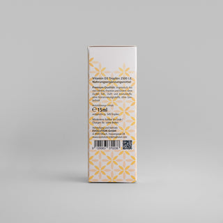 Vitamin D3 Tropfen – Rückseite