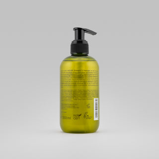 Shampoo & Duschgel Zitronenmelisse – Rückseite mit Inhaltsstoffen