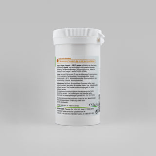 OMEGA 3 Kapseln vegan – Seitenansicht Zutaten