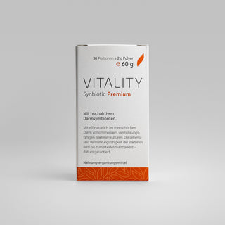 Vitality Synbiotic Premium – Verpackung Vorderseite