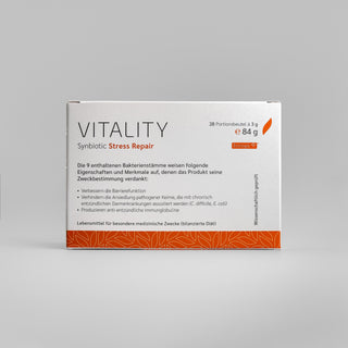 Vitality Synbiotic Stress Repair – Rückseite