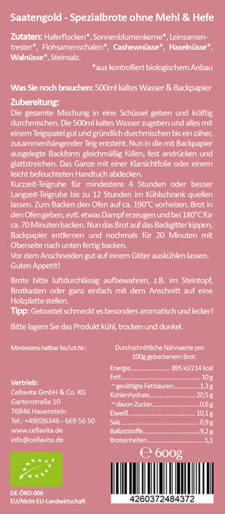 Mehlfreibrot Multi-Nuss – Bild 2