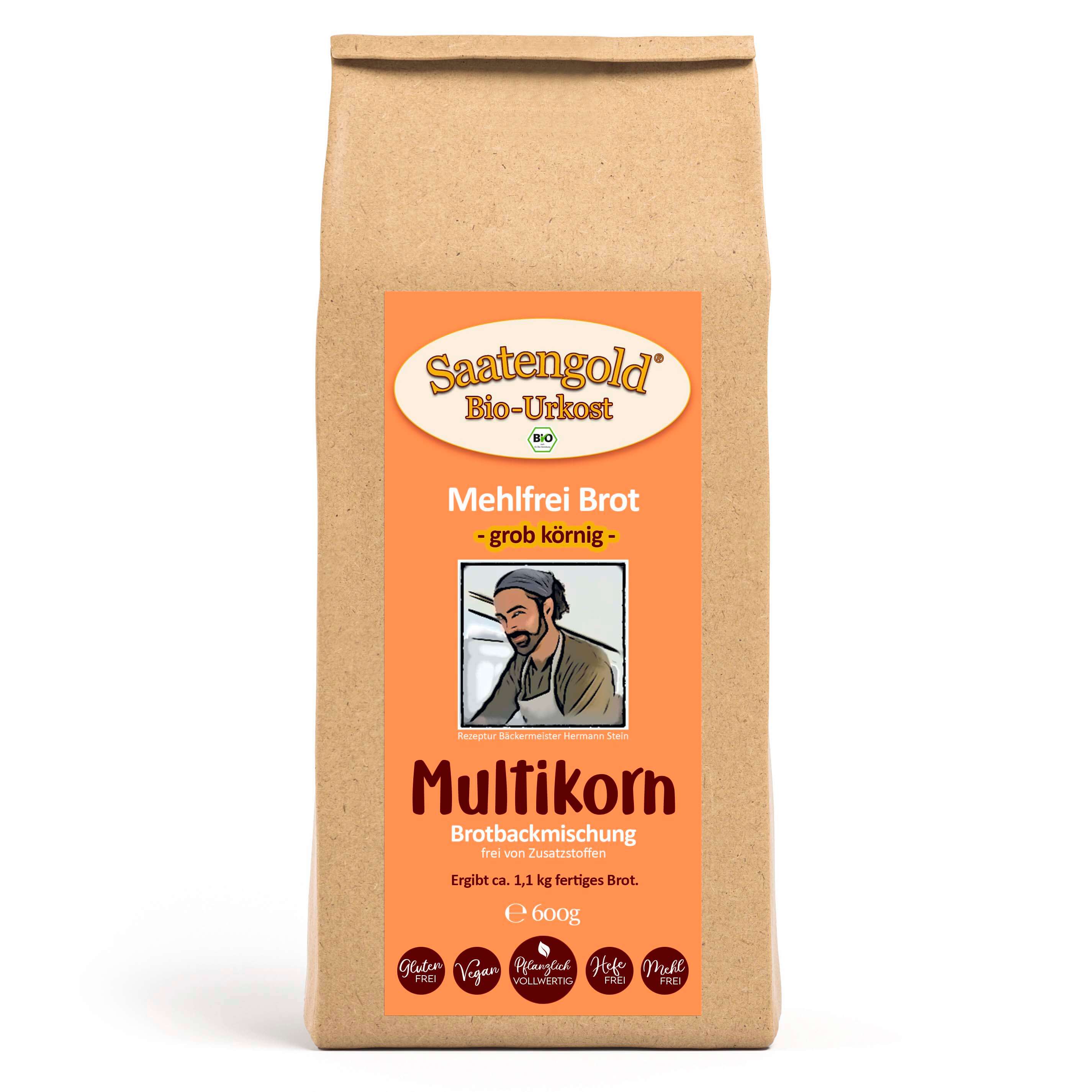 Mehlfreibrot Multikorn