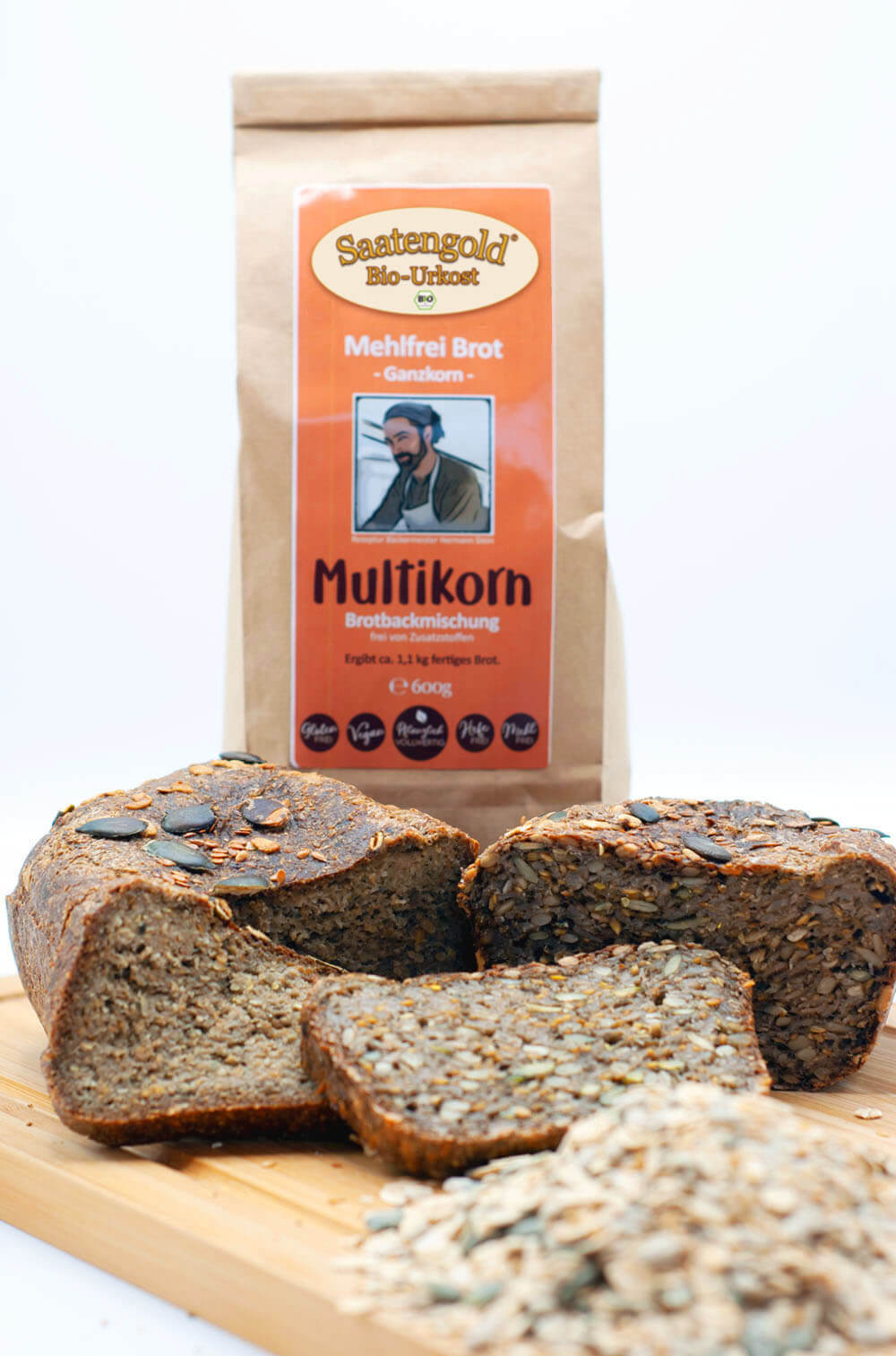 Mehlfreibrot Multikorn