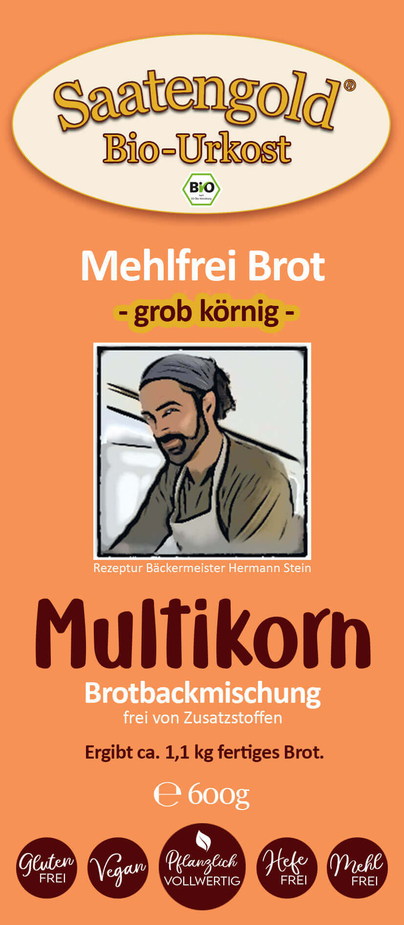 Mehlfreibrot Multikorn