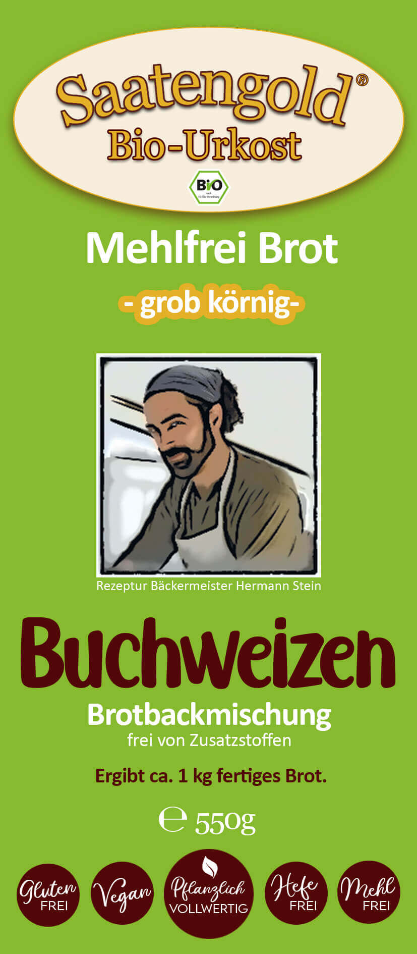 Mehlfreibrot Buchweizen
