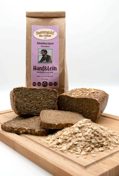 Mehlfreibrot Hanf-Lein